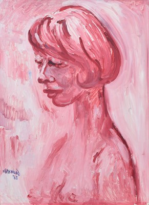 Lot 54 - J.L. Isherwood, "Jill Bennett", oil.