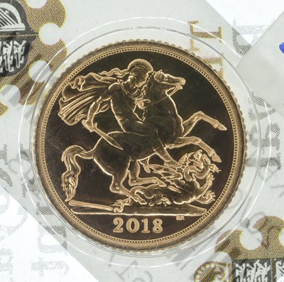 Lot 136 - Queen Elizabeth II, Half-Sovereign, 2018, BU, sealed.