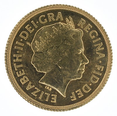 Lot 137 - Queen Elizabeth II, Sovereign, 2002, BU.