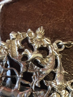 Lot 21 - A late Victorian silver chatelaine