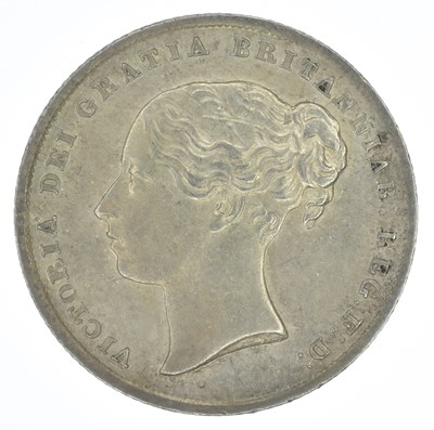 Lot 51 - Queen Victoria, Shilling, 1845, EF.