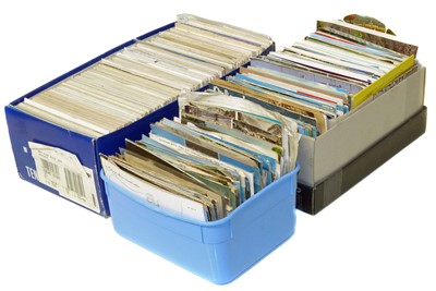 Lot 94 - A collection of postcards in three boxes