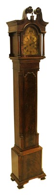 Lot 65 - A well made miniature longcase clock