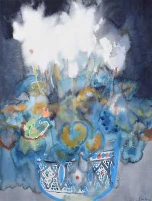 Lot 44 - Caroline Bailey, Floral still life, watercolour.