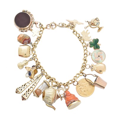Lot 2 - A charm bracelet
