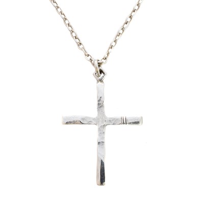 Lot 63 - A 1970s silver cross pendant by Michael Allen Bolton