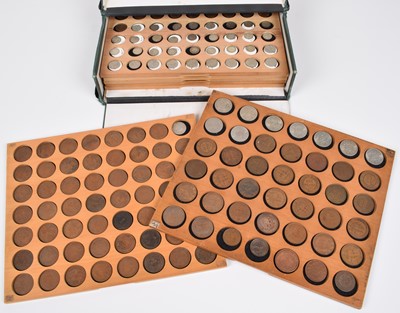 Lot 18 - One case of British and foreign historic coinage to include Strait Settlements and Australia.