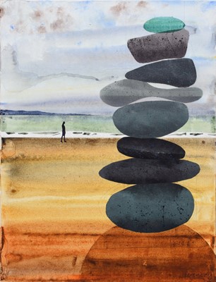 Lot 105 - Nicholas Ferenczy, "Seaglass #1", acrylic.