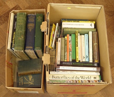 Lot 35 - A collection of 19th and 20th century books relating to butterflies and moths in Europe by Kirby W.F