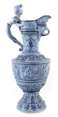 Lot 235 - Large German stoneware ewer