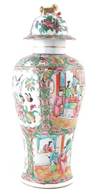 Lot 140 - Chinese lidded vase