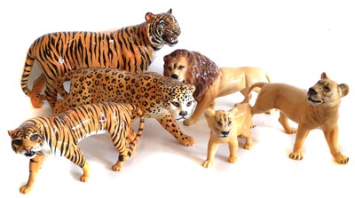 Lot 88 - Beswick three piece lion family etc.
