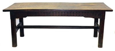 Lot 203 - 18th-century oak refectory table