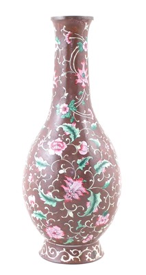 Lot 145 - Chinese enamel vase