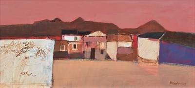 Lot 100 - David Humphreys, Mexican landscape, oil.