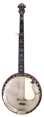 Lot 24 - Clifford Essex & Son Paragon five string banjo in case