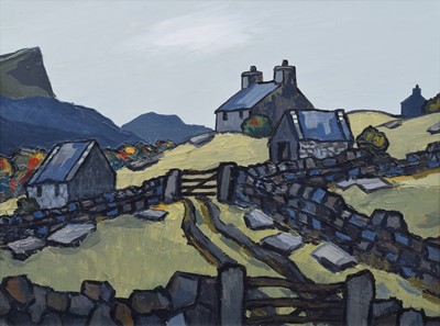 Lot 67 - David Barnes (British 1943-), "In the Moelwyns", oil.