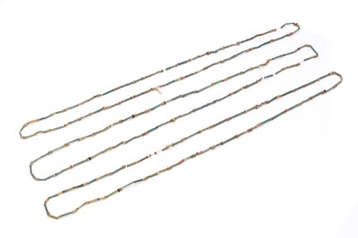 Lot 108 - Three Egyptian style bead necklaces