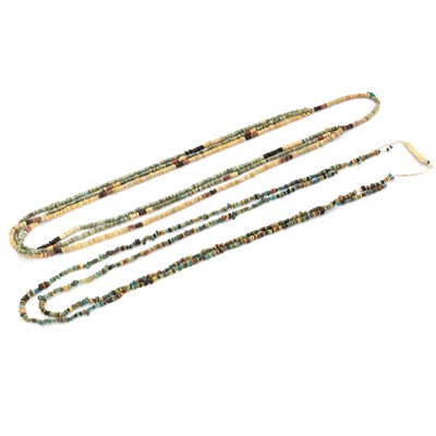 Lot 109 - Three Egyptian style bead necklaces