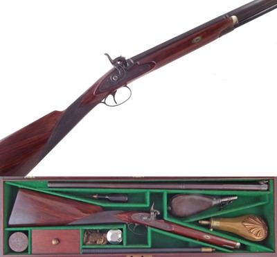 Lot 79 - Walmsley and Fisher percussion sporting gun unusually small proportions.