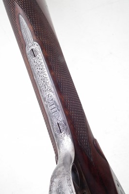 Lot 107 - William Evan 12 bore side by side shot gun 11178 with case