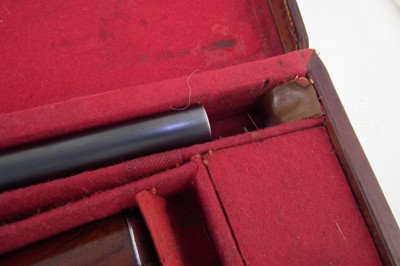 Lot 107 - William Evan 12 bore side by side shot gun 11178 with case
