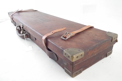 Lot 107 - William Evan 12 bore side by side shot gun 11178 with case