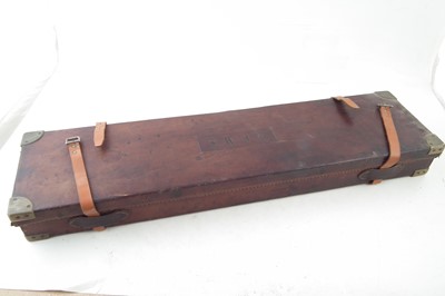 Lot 107 - William Evan 12 bore side by side shot gun 11178 with case