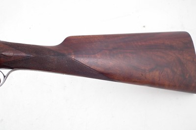 Lot 107 - William Evan 12 bore side by side shot gun 11178 with case