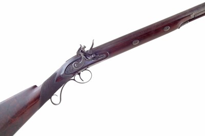 Lot 82 - John Whitehouse flintlock sporting gun with case