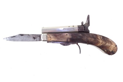 Lot 19 - Unwin & Rodgers penknife rimfire pistol