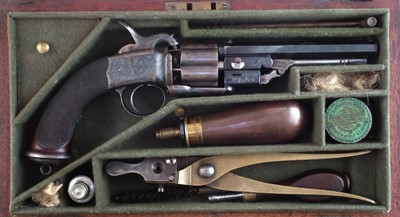 Lot 12 - Parker Field percussion transitional revolver in case