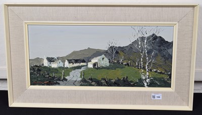 Lot 106 - Charles Wyatt Warren (British 1908-1983), Welsh farmstead, oil.