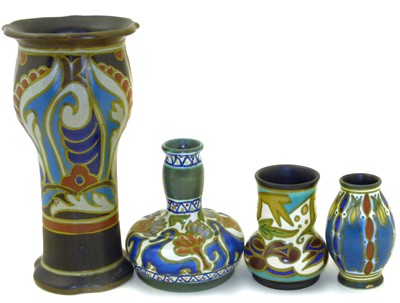 Lot 127 - Four Gouda vases