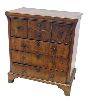 Lot 220 - Late 18th-century walnut chest.