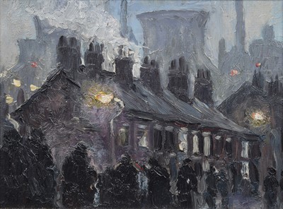 Lot 85 - Reg Gardner (British 1948-), "Bradford Gas", oil.