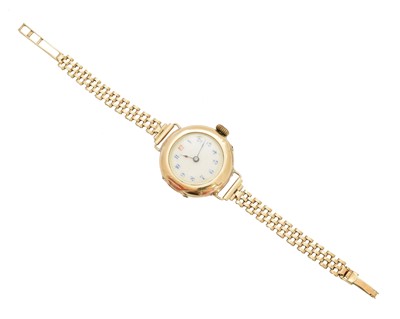 Lot 258 - An early 20th century 9ct gold Longines wristwatch