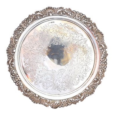 Lot 46 - An Edward VII silver salver