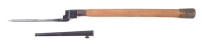 Lot 259 - British Army entrenching tool handle and bayonet