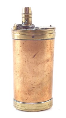 Lot 181 - Dixon and sons Sheffield powder flask with trap to butt