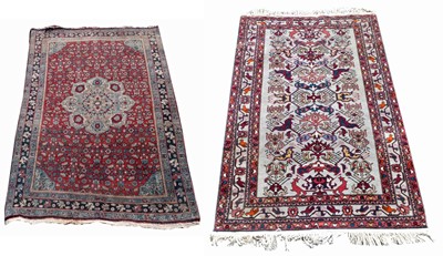 Lot 425 - Tabriz pattern rug and one other