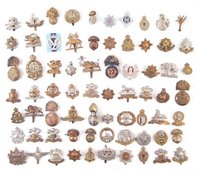 Lot 272 - Sixty five British Army cap badges