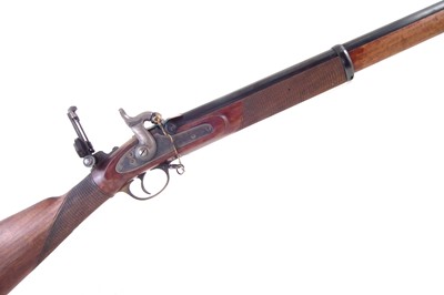 Lot 55 - Parker Hale .451 two band volunteer Enfield percussion rifle.