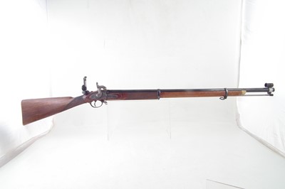 Lot 55 - Parker Hale .451 two band volunteer Enfield percussion rifle.