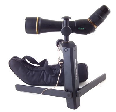 Lot 190 - Helios 20-60 x 60mm spotting scope with Opticron bipod