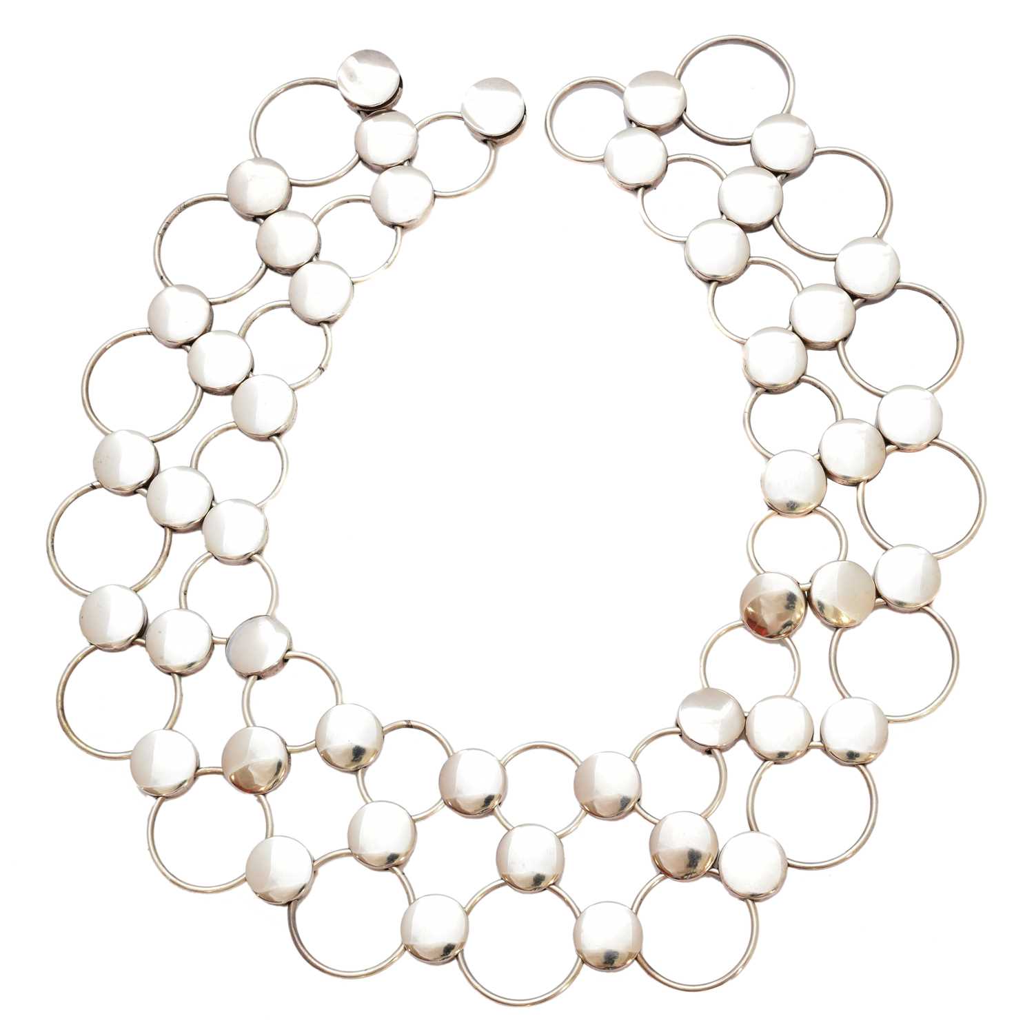 Lot 60 - A Georg Jensen collar, pattern no. 464