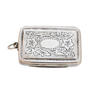 Lot 193 - A George III silver vinaigrette
