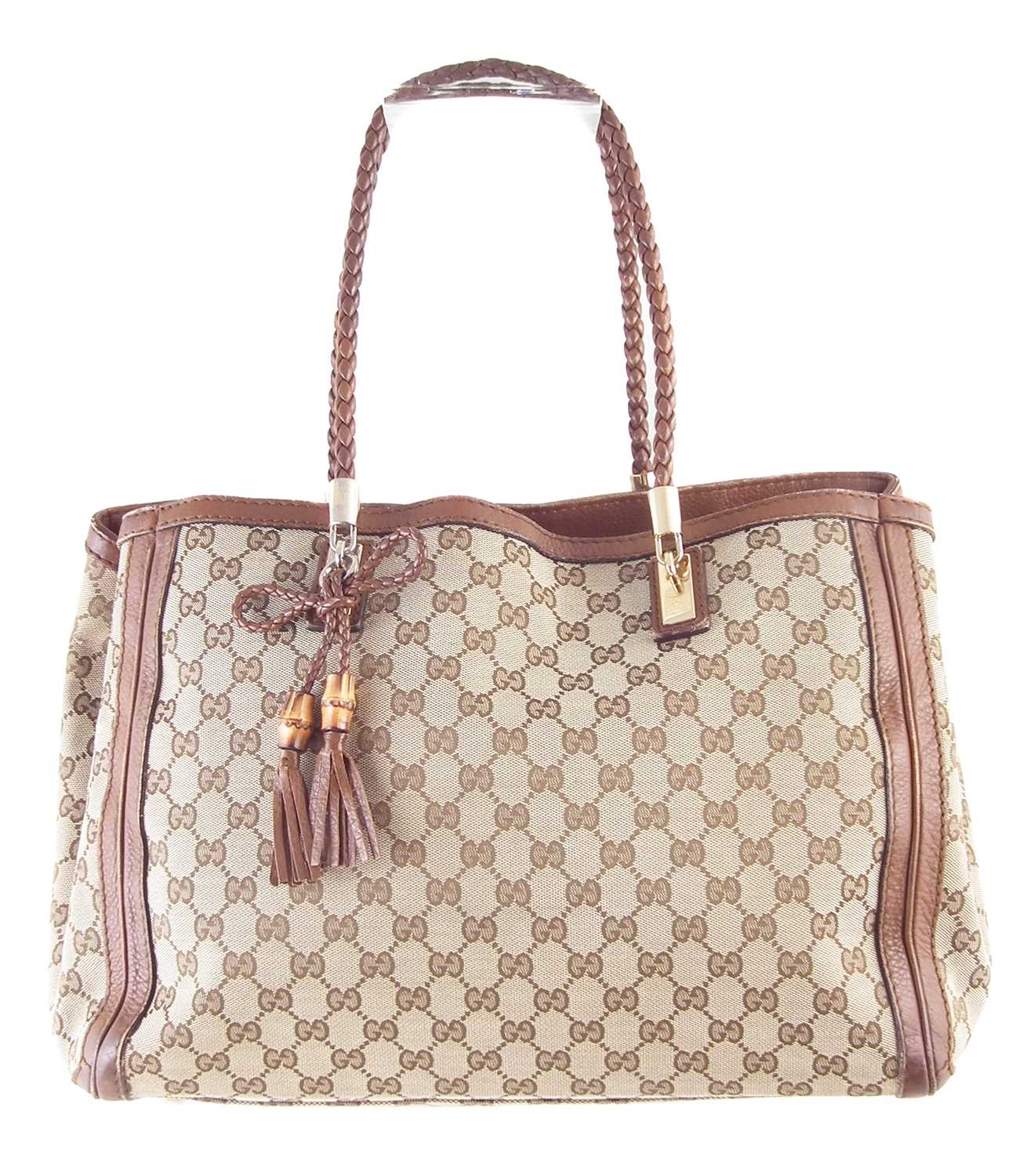 Lot 38 - A Gucci monogram canvas Bella Tote