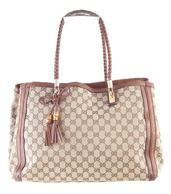Lot 38 - A Gucci monogram canvas Bella Tote