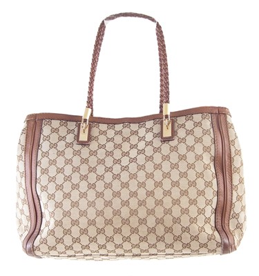 Lot 38 - A Gucci monogram canvas Bella Tote